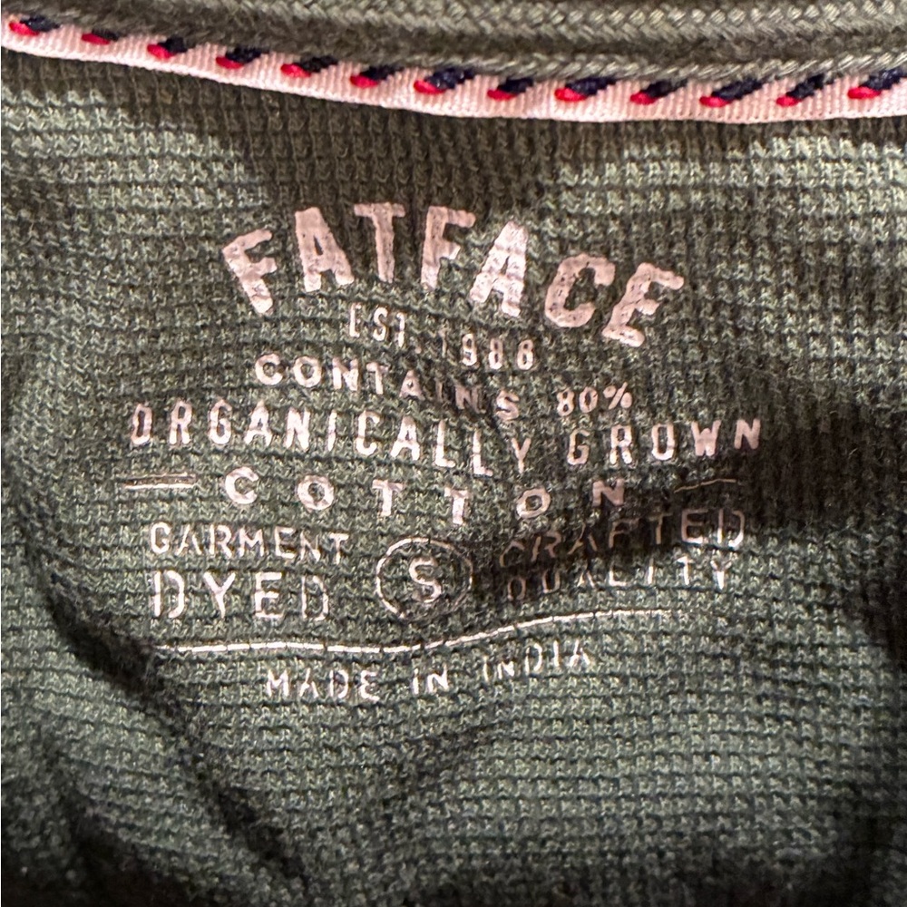 Fat Face Green Long Sleeve Top